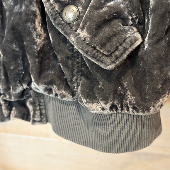 Free People velour bomber jacket - Picture 6 of 9